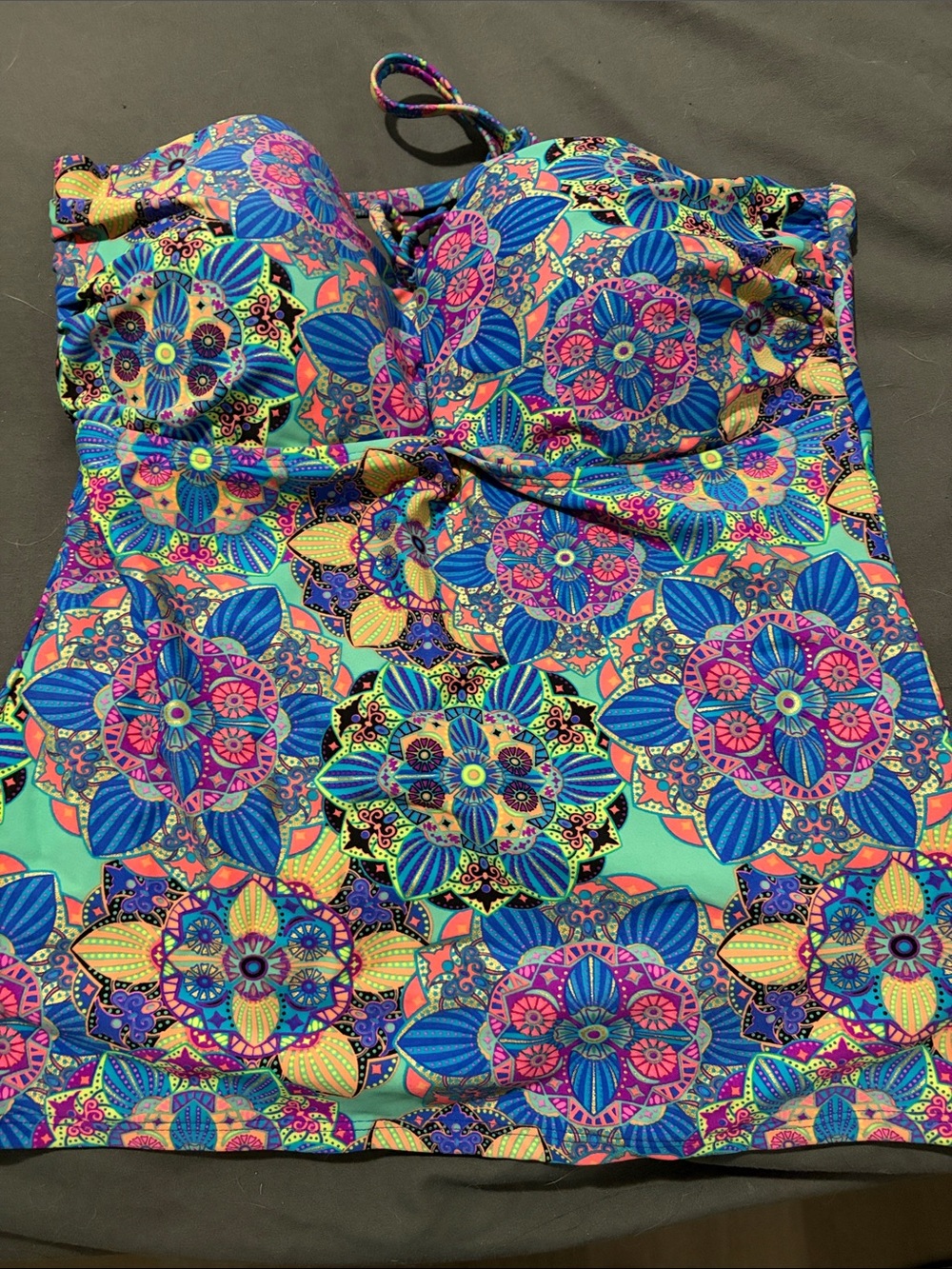 Women’s Multicolor Floral Tankini Top